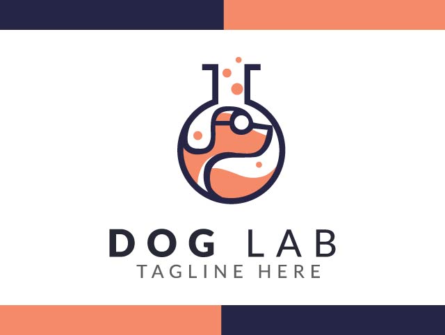 Funny dog logo design free download