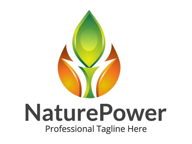 New company Logo Template Nature Power free download