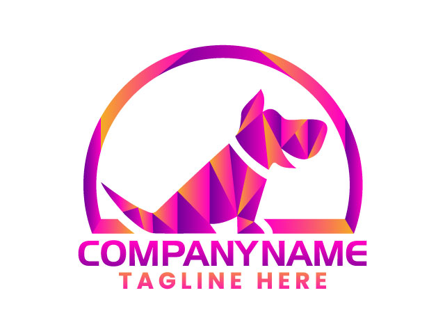 Cute dog logo design free download