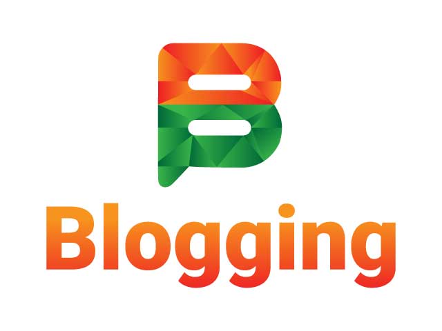 Blogging & B Letter Logo design free download