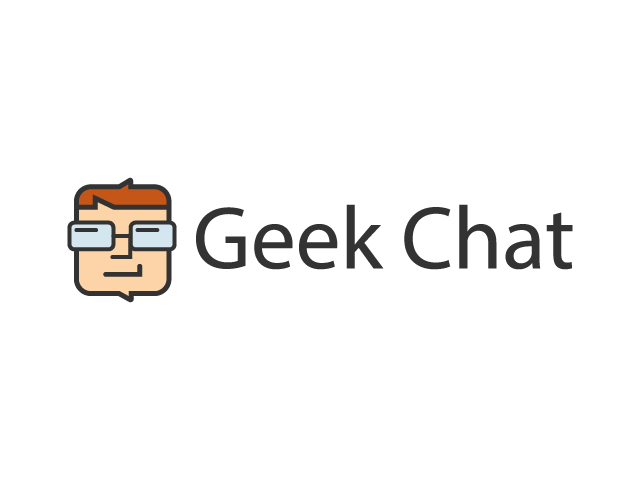 Geek Chat logo design free download