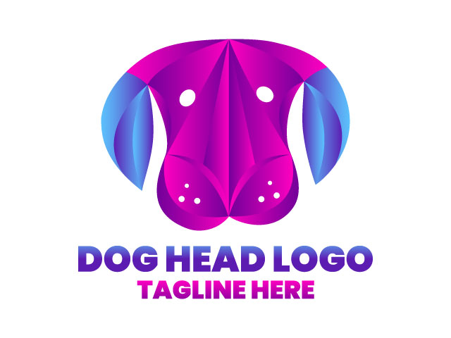 Simple Funny Dog Face Logo with Outline Graphic by Barra Zain Creative  Fabrica