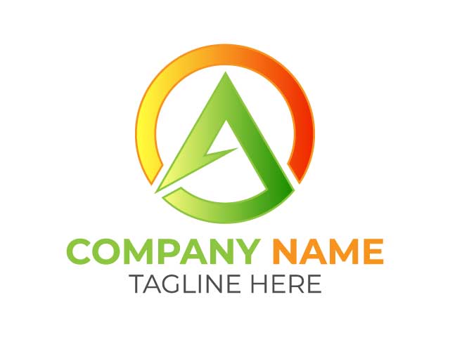 A letter logo business template brand free download