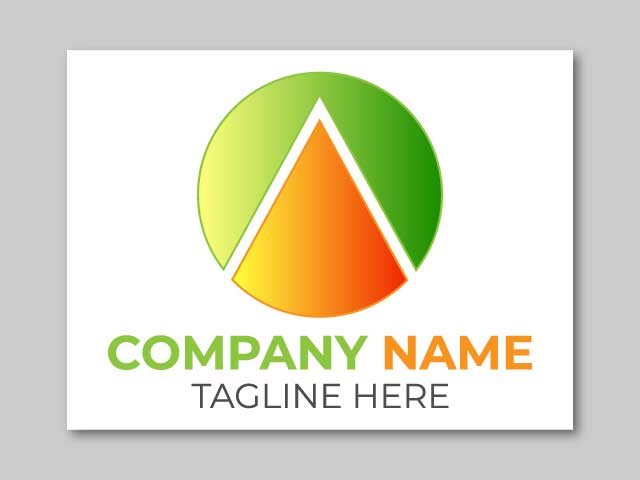 Flat design ac logo design brand free download