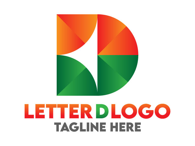 Letter D Logo design brand free download