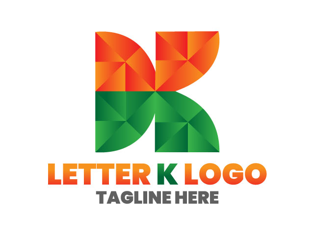 Letter K Logo design brand free download