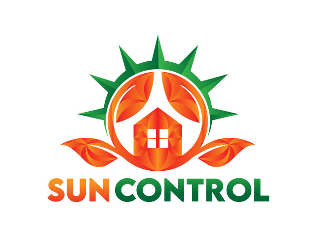 Real estate sun control hour brand logo design free download