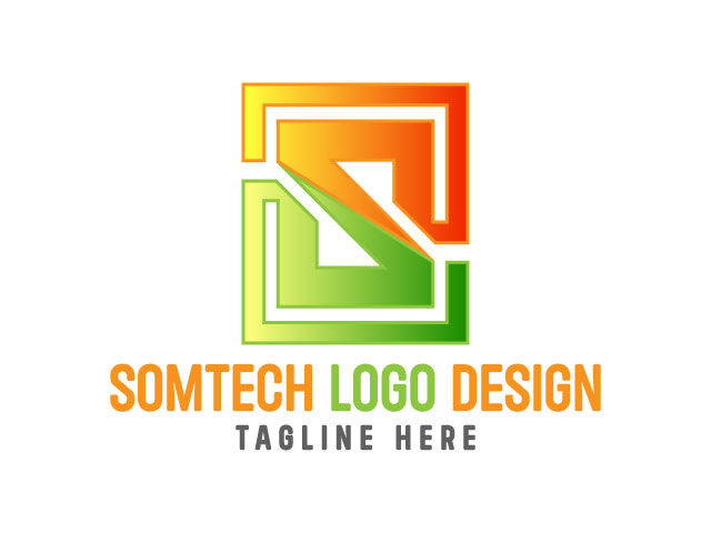 Somtech S Letter Logo design free download