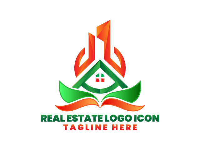 A real estate logo design template branding free