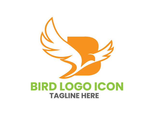Bird logo design icon vector free download