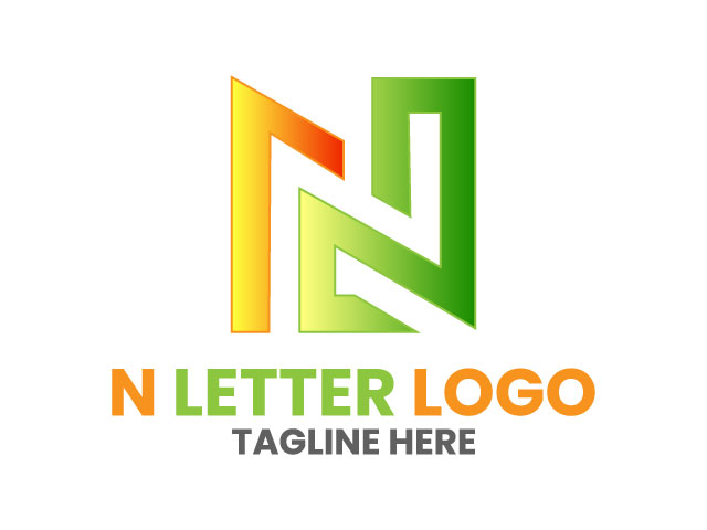 Letter N logo icon vector free download