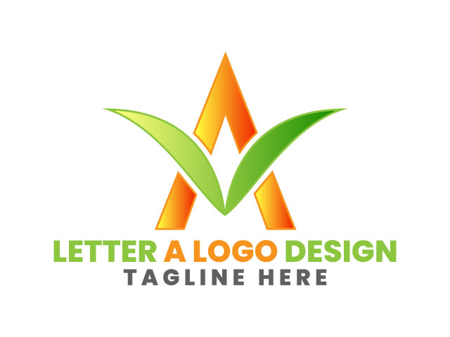 Letter a custom logo design brand free download