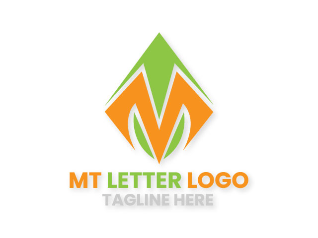 MT letter logo design and branding design free download