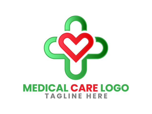 Medical clinic and health care center logo design free download
