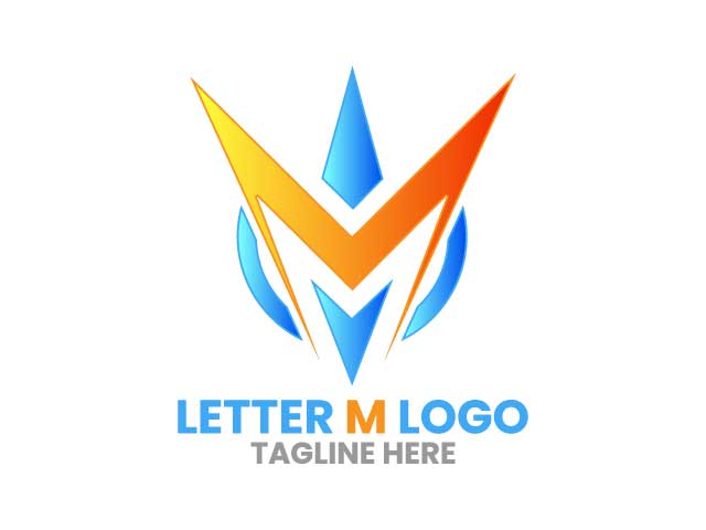 Brave Letter M Logo logo design free download