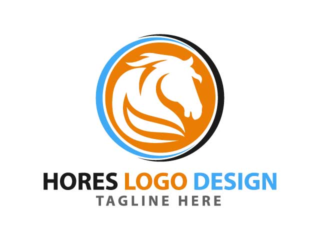 Horses Logo Design Vector illustration free download