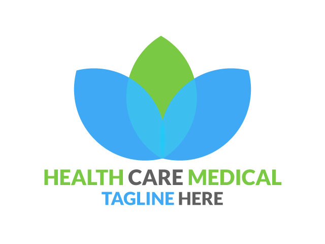 Heath care medical center logo design