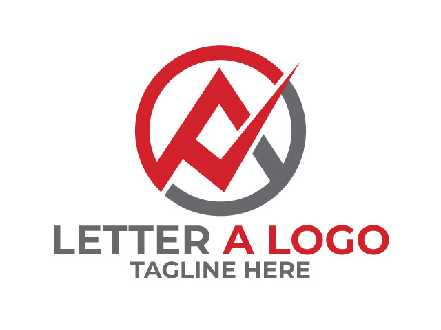 Letter a logo design and social media branding