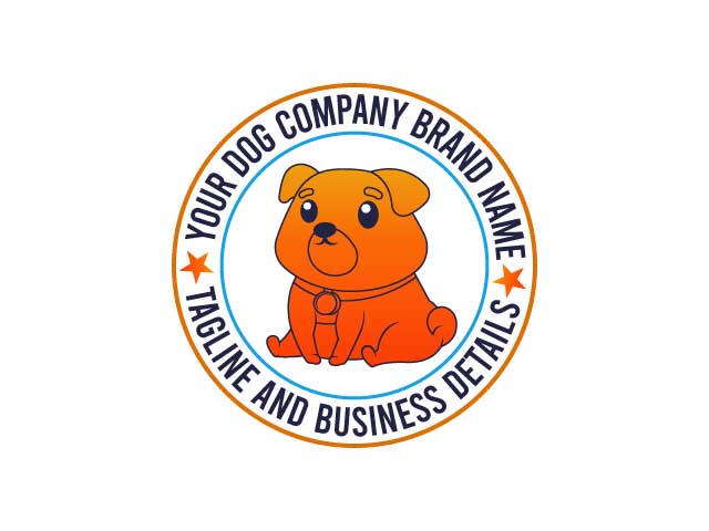 Dog business brand logo design