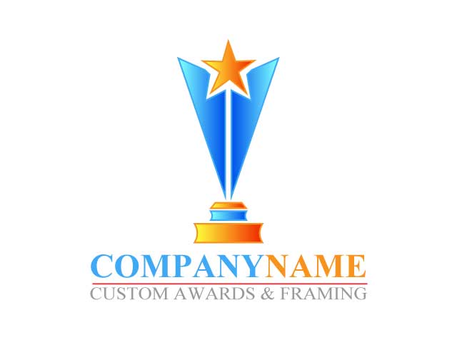 Company Awards Trophies logo icon design